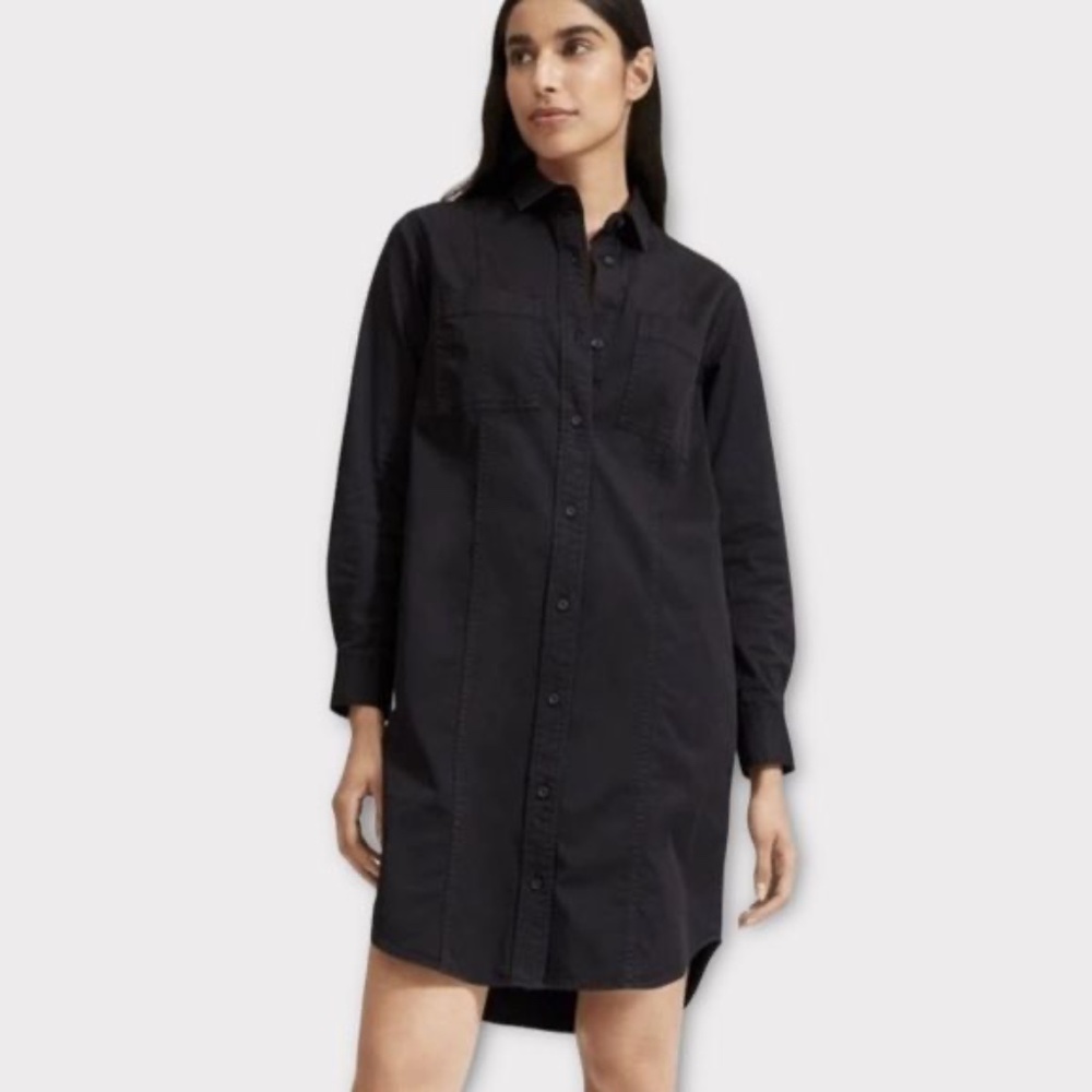 Everlane Utility Belted Button Down Shirt Dress sz6 NWT - Picture 2 of 10